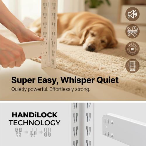 HOMEDANT House 5 Tier 24.1 W Laminated Metal Shelving Unit Adjustable Storage Utility Rack Heavy Duty Shelves Organization Multipurpose Shelf Kitchen Garage Pantry Closet 1 Pack