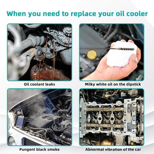 AULINK 4792912AD Engine Oil Cooler (3.5L V6) Compatible with Dodge Magnum 2005-2006, Compatible with Chrysler 300 2005, Replaces 4792912AC 4792912AE