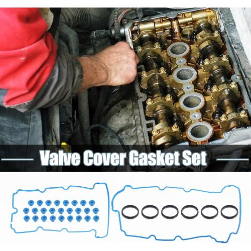 X AUTOHAUX Valve Cover Gasket Set for Ford Escape 3.0L V6 2006-2008 for Mazda Tribute 3.0L V6 2005-2006 for Mercury Mariner 2005-2006 VS50708R