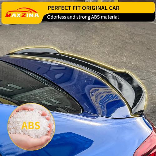 Glossy Black Spoiler Wing Compatible with 2019-2024 Kia Forte Sedan Rear Spoiler Trunk Rear Spoiler Wing Lip ABS Plastic for 2023 Forte Accessories (Glossy Black)