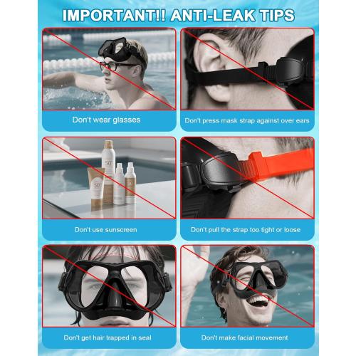 Greatever Dry Snorkel Set,Panoramic Wide View,Anti-Fog Scuba Diving Mask,Professional Snorkeling Gear
