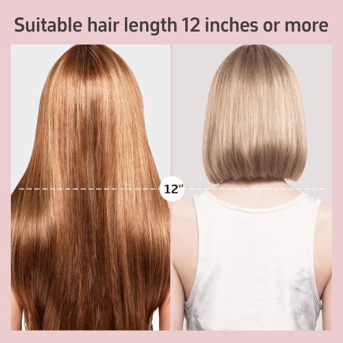 Hair Straightener - 2 in 1 Wet to Dry Hair Dryer and Straightener with High-Speed Airflow   Rapid Heat-Up   Customizable Temperature   LCD Display & Auto Shut-Off   No Heat Damage (Pure Gold)