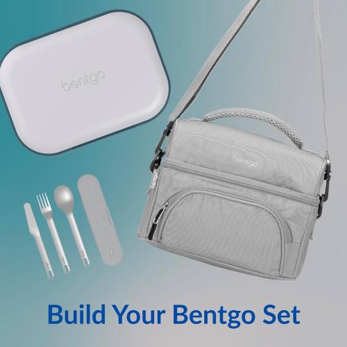 Bentgo Chill Max Leak-Proof XL Lunch Box - Included Ice Pack Keeps Food Cold; 5-Cup Capacity for Adults & Ages 8 , 3 or 4 Compartment Bento Box, BPA-Free, Dishwasher Safe (Fog & Deep Teal)