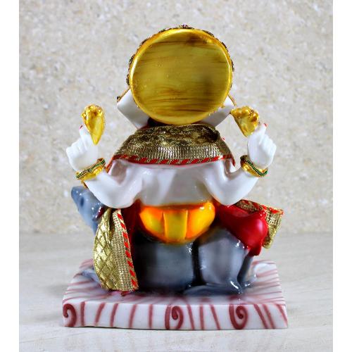 Size 11 eSplanade Resin Ganesha Ganesh Murti Idol Statue Sculpture - 11 Inches - Multi-Colour
