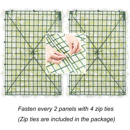 BLOSMON Flower Wall Panel Backdrop - 12 Pcs 24 x 16 Inch Red Artificial Hydrangea Floral Panels for Wedding Party Baby Bridal Shower Decor - 3D Fake Silk Flower Backdrop Decoration