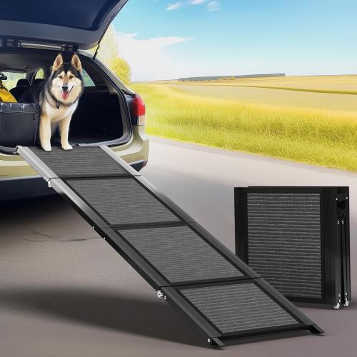 Dog Ramp for Car Large Dog,71 Extra Long & 20Extra Wide Portable Car Ramp for Dogs with Non-Slip Rug Surface Folding Pet Ramp Dog Steps Dog Car Ramp for Medium & Large Dogs Enter a Car, SUV & Truck