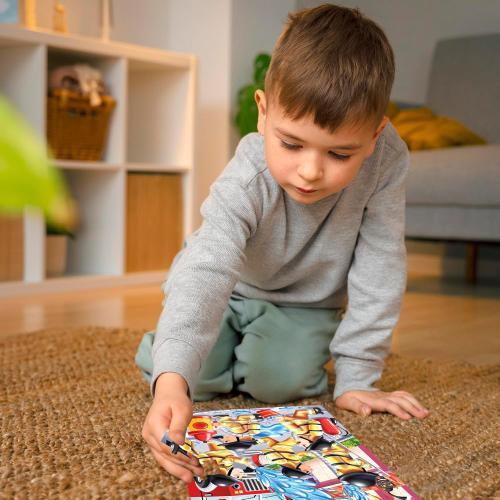 QUOKKA Puzzles for Kids Ages 4-6 - Set of 4x60 Jigsaw Puzzles for Toddlers 3-5 - Space, Dino, Firefighters Toys for Children 6-8 yo - Gift Educational Game for Boys & Girls