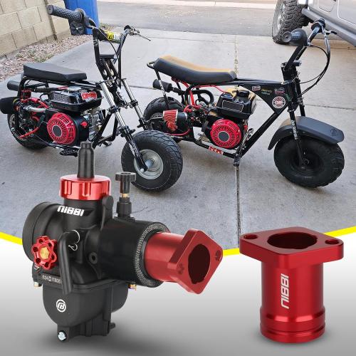 NIBBI Coleman Intake Manifold,Fit for Coleman b200 ct200u bt200x Predator 212 Engine Performance Parts Go Kart Mini Bike (Red)
