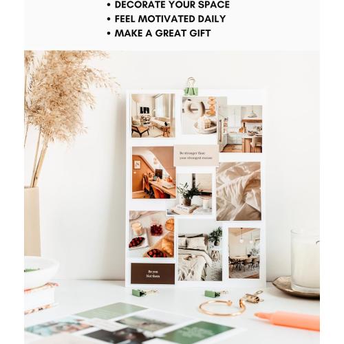 Lamare Vision Board Book - 1000  Aesthetic Vision Board Images & Motivational Quotes, Vision Board Supplies, Vision Board Kit, Collage Book for Manifestation, Self Care & Goal Setting