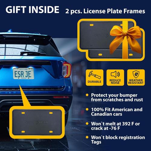 Goodyear Shatterproof Sunroof Wind Deflector 37.8, Tinted Sun and Moonroof Visor for Deflecting Noise, Rain, and Windy Weather, Car Accessories, Sun Shade Light Tint - GY004900