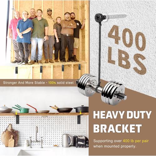 Countertop Support Bracket 14 Inch 4 Pack Countertop Bracket for Granite 3/8 Thick 14x6x2.5 Heavy Duty L Brackets Shelf Brackets Metal Corbels for Quartz/Granite/Wood/Concret/ Laminate Countertops