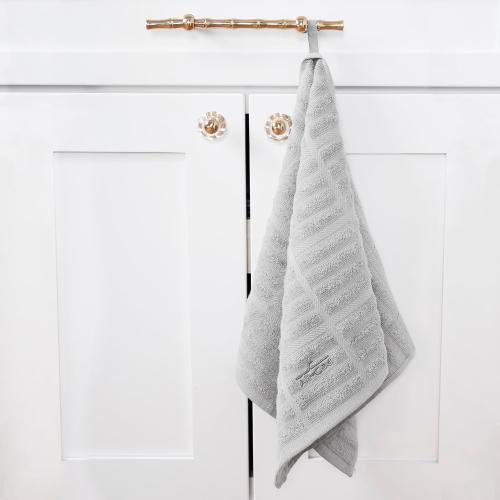 All-Clad Solid Kitchen Towel: Highly Absorbent, Super Soft Long Lasting - 100% Cotton, 17x30 Tea Towel for Cleaning & Drying Dishes, Pans, Glassware, or Countertops, (1-Pack), Titanium Gray
