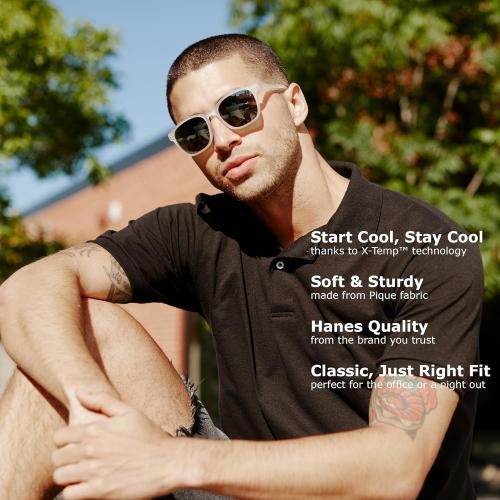 Size XL...Men's short-sleeved polo shirt, mid-weight shirt