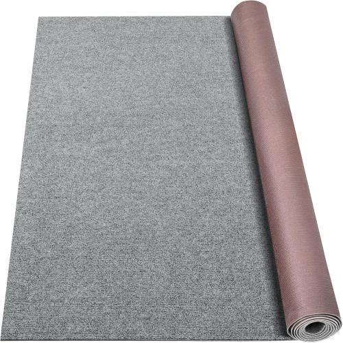 Marine Carpet,5 FT x 15 FT Smoke Gray Indoor Outdoor Carpet 0.2 Thick Boat Carpet with Water-Proof TPE Backing, Non-Slide Outdoor Marine Carpet Roll for Home, Patio, Porch, Deck
