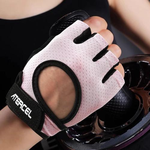 Size M ATERCEL Weight Lifting Gloves Full Palm Protection, Workout Gloves for Gym, Cycling, Exercise, Breathable, Super Lightweight for Mens and Women