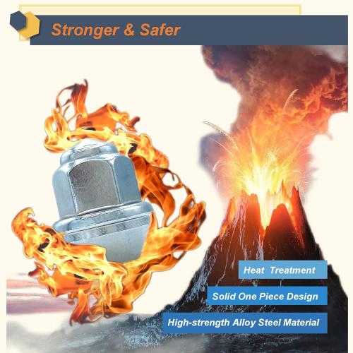 Missing pieces. Kadrick 20pcs M12x1.5 Lug Nuts,One-Piece Solid Chrome, Replacement for 2001-2019 Ford Escape/2012-2018 Focus/2006-2019 Fusion/Lincoln 2015-19 MKC/2012-16 MKZ,Large Acorn Seat，New Model……