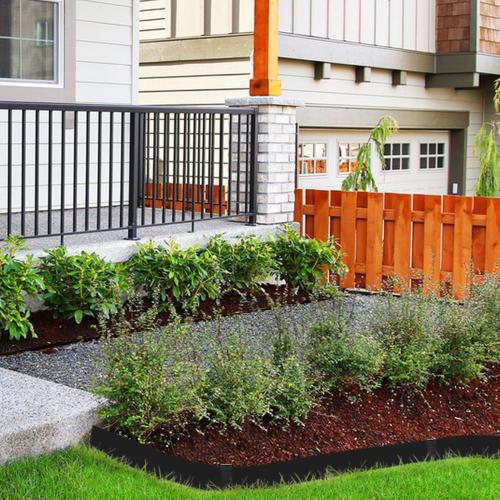 Hugeleaf Metal Landscape Edging, 6.5” H Metal Edging for Landscaping | with 11Pcs Stakes, 40” L Metal Garden Edging Pack of 10 ( 33 Feet Total Length)