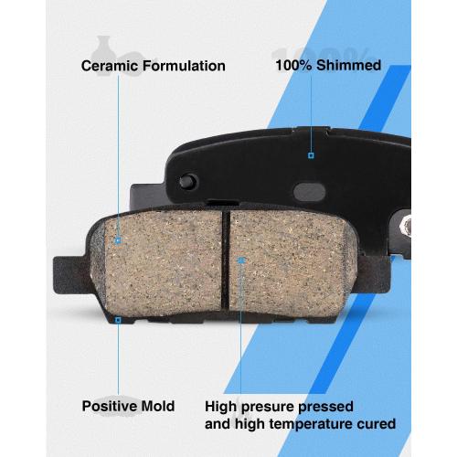 Anpulsero Rear Automotive Replacement Brake Kit, Drilled Slotted Brake Rotors Brake Pads Compatible with 1999-2003 Ford F150, 1997-2002 Expedition|Noise Free Brake Pads Rotors Kit |333.9mm(13.1in)