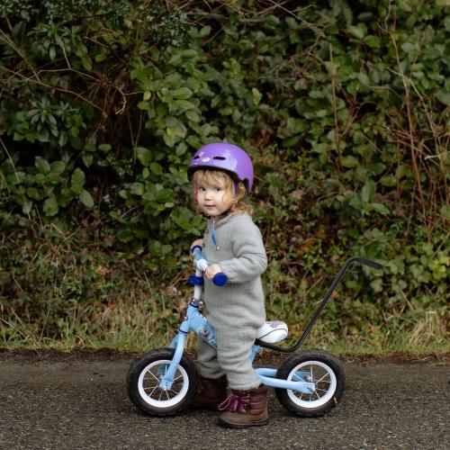 Boy Girl's Training Push Bar Durable Cycling Handle for Learning to Support for Boy Girl Bicycles
