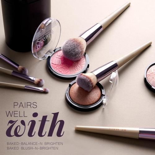 BS-MALL Makeup Brush Set 18 Pcs Professional Foundation Powder Concealers Eyeshadow Blush Synthetic Makeup Brushes with Labeled instruction Black Case Upgraded Version | Professional Foundation Powder Concealers Eyeshadow Blush Synthetic Makeup Brushes