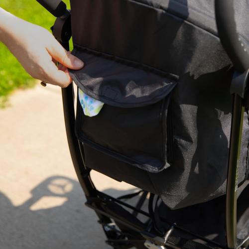 3Dlite Convenience Stroller, Gray – Lightweight Stroller with Aluminum Frame, Large Seat Area, 4 Position Recline, Extra Large Storage Basket – Infant Stroller for Travel and More