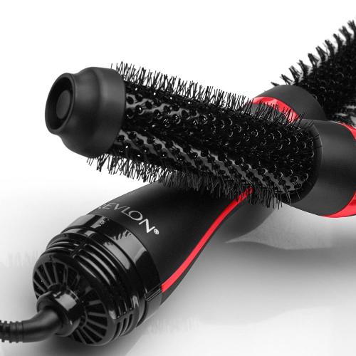REVLON One-Step Root Booster Round Blow Dryer Brush and Hair Styler - Revive Styles, Boost Roots, and Add Volume to hair with this Hot Air Brush, 1 ½ inch Barrel (Black)