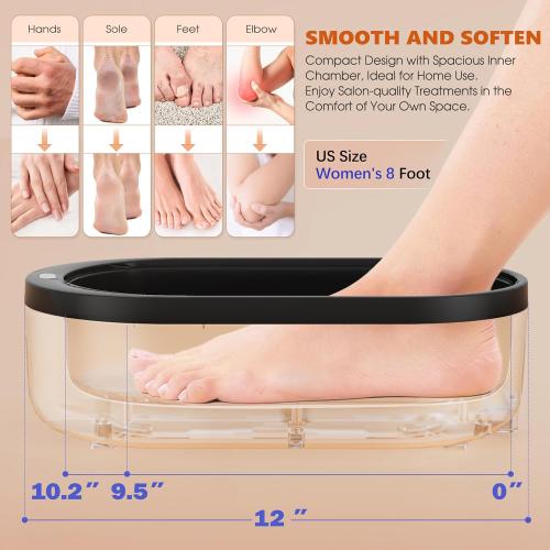 Paraffin Wax Machine for Hand and Feet - 2000ml Paraffin Wax Warmer, Temperature and Reservation Mode, thermostatic Warmer, Nourishing and Moisturizing, Ideal for Home Paraffin Baths (Darkgray)