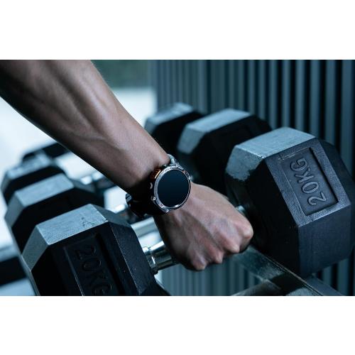 EIGIIS Military Smart Watch for Men Tactical Rugged with Bluetooth Call Flashlight 1.45'' Big Screen Fitness Tracker Heart Rate Sleep Monitor Waterproof Sports Smartwatch iPhone Android Black