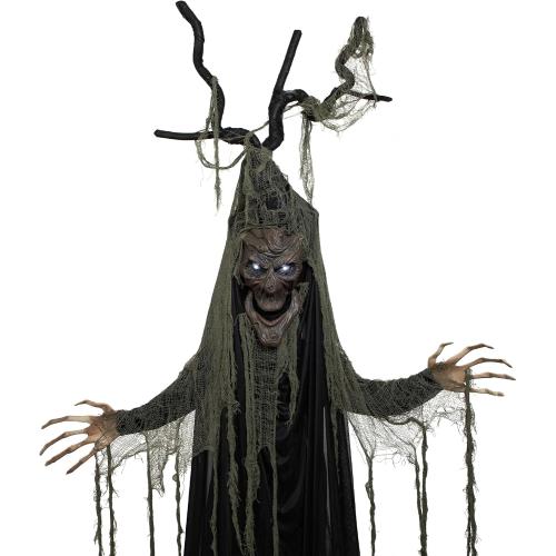 LED Lighted and Animated Tree Man Halloween Decoration - 7'