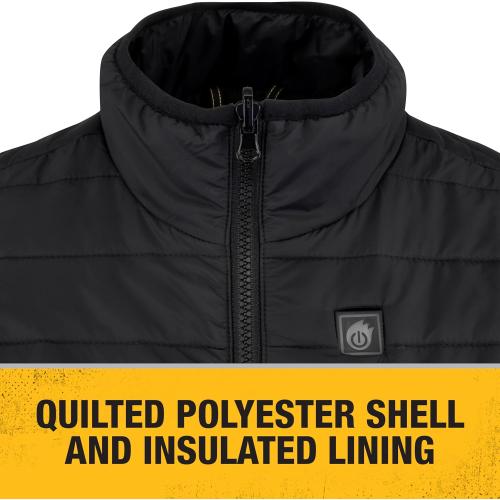 DEWALT mens Dewalt Dchv095bd1 Men's Lightweight Heated Puffer Vest