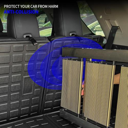 Color Black Rongtaod Cargo Mat Compatible with 2022 2023 2024 2025 Nissan Pathfinder Cargo Liner Trunk Mat TPE All Weather Back Seat Cover Protector Pathfinder Accessories (Trunk Mat with Backrest Mat)