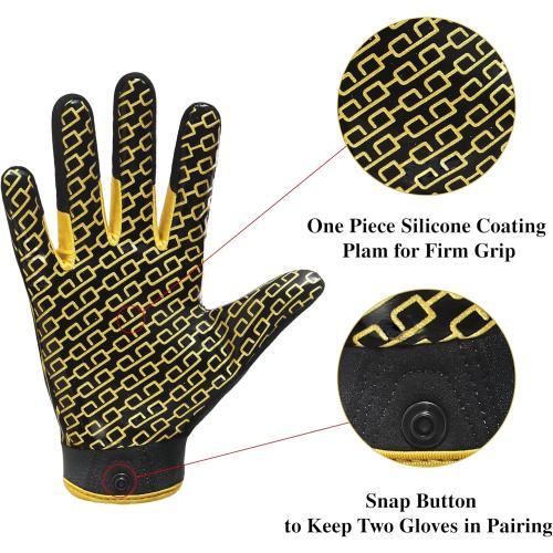 HANDLANDY Youth Football Gloves, Kids Sticky Receiver Gloves,Super Grip Football Glove Best Gift for Boys,Girls