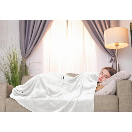 Utopia Bedding Fleece Blanket Throw Size White 300GSM Luxury Anti-Static Fuzzy Soft Microfiber Blanket for Couch, Sofa and Bed (60x50 Inch)