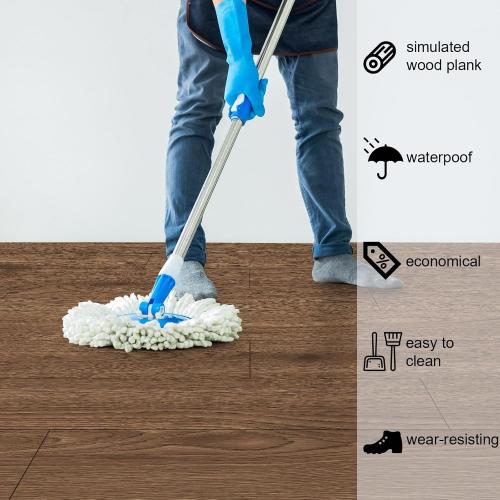 Stick yart peel and stick wooden floor vinyl tile