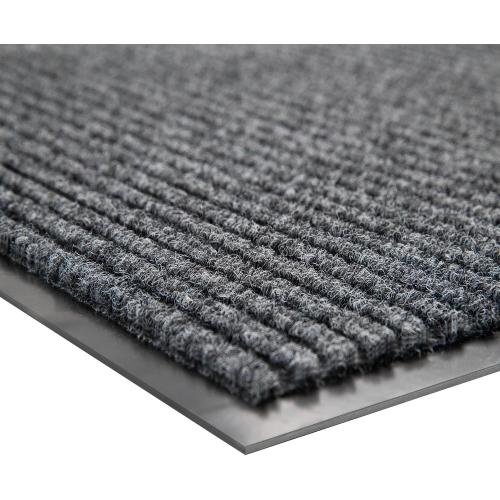 100pointONE Front Door Mat, Heavy Duty Indoor Outdoor Doormat for Entryway, 72 x 48 Low Profile Outdoor Mats for Home Entrance, Stain and Fade Resistant Welcome Mat for High Traffic Area, Dark Grey