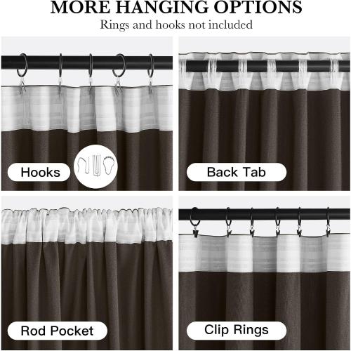 NICETOWN Taupe Velvet Curtains 8 ft, Room Darkening Thermal Insulated Drapes for High Living Room and Bedroom Back Tab Rod Pocket with Pleat Tape, W52 X L96, 2 Panels