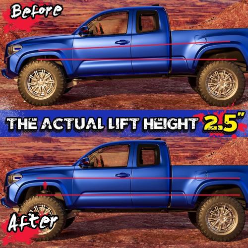 KSP 2.5 Front Leveling Lift Kits for F150 2004-2026, 2.5in Chassis Level Kit Compatible With Expedition 2003-2018, Mark LT, 2pcs Auminum Suspension Strut Spacers Work On shock Absorber