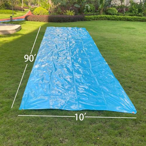 Slip and Slide 90ft X 10ft Heavy Duty with 2 Bodyboards, Thicker Lawn Water Slide, Tear-Resistant Design, Easy to Set-Up, Backyard Summer Outdoor Water Play for Adults and Teens, 2025New