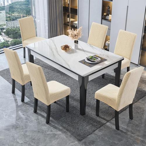 Waterproof Dining Room Chair Covers Set of 6 Slipcovers for Parson Chairs