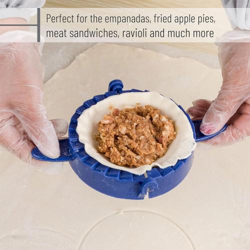 BTaT- Dough Press Set, 3 Pack, Dumpling, Empanada, Pastry and Turnover Press, Hand Pie Maker, Meat Pie Cutter