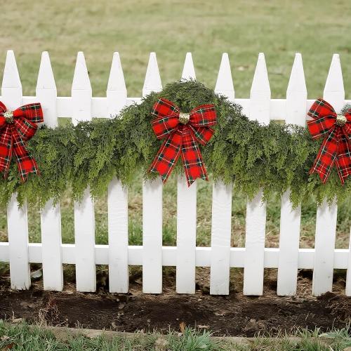 Real Touch Christmas Cedar Garland -9ft Artificial Garlands Faux Cedar Fake Pine Needles Garland for Fireplace,Table,Window,Stairs,Mante,Holiday Indoor Outdoor Xmas Decor(1PCS)