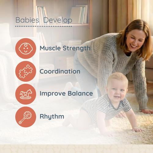 Jolly Jumper Classic (Black) with Stand - Original Baby Jumper, Indoor and Outdoor Exercise Saddle Seat, Adjustable Height, for Infants up to 28lbs