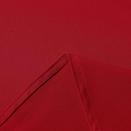 sancua Round Tablecloth - 60 Inch - Water Resistant Spill Proof Washable Polyester Table Cloth Decorative Fabric Table Cover for Dining Tables and Buffet Parties, Christmas Red