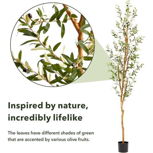 Nearly Natural 82in Olive Artificial Silk Trees
