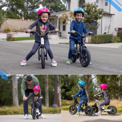 Hiboy Electric Balance Bike for Kids, 12-Inch Tires, 5.6/9 mph, Adjustable Seat, Up to 4.9 Miles, Electric Bike for Kids Ages 3–5