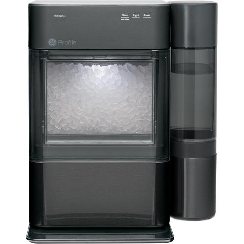 Profile GE Profile Opal 2.0 XL with 1 Gallon Tank, Chewable Crunchable Countertop Nugget Ice Maker, Scoop Included, 38 lbs in 24 Hours, Pellet Ice Machine with WiFi & Smart Connected, Black Stainless