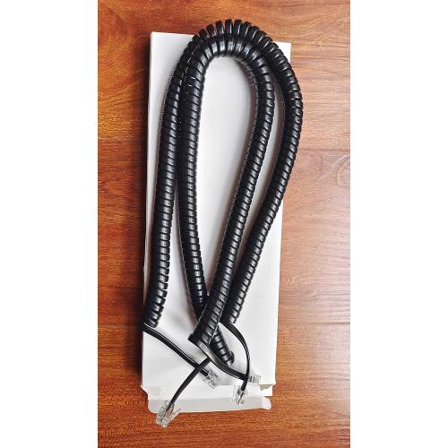 EZYUMM Phone Cord for Landline, 2 Pack Black Handset Telephone Cord, 10Ft Uncoiled(1.5 FT Coiled) Universal Replacement Cable for Desk & Wall Phones
