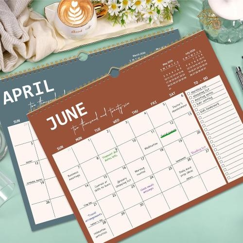 2026 Wall Calendar 12 Months, Wall Calendar from January 2026 to December 2026, Large Hanging Calendar with Thick Paper, Perfect for Home and Office Monthly Organizing & Planning, 14 x11