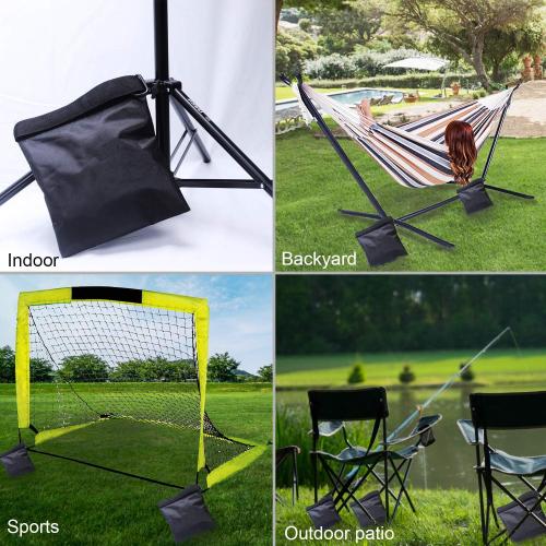 ABCCANOPY Photography Sandbag for Video Stand, Heavy Duty Weight Bags for Light Tripod, Camping Chair, 4 Packs (Black)