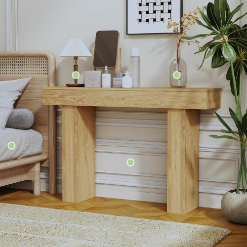 Console Table, Wooden Entryway Table, Rectangular Sofa Table Behind The Couch, Farmhouse Narrow Console for Entrance, Hallway, Living Room